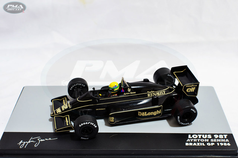 AYRTON SENNA 1986 LOTUS 98T 1:43